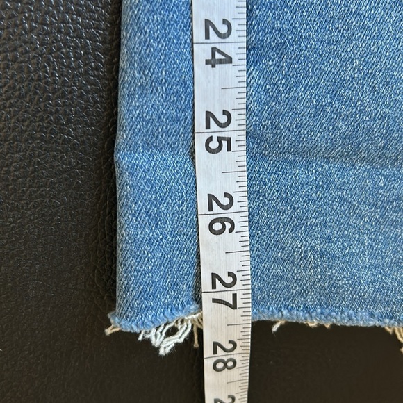 Mother The Mid Rise Dazzler Ankle Fray Jean Riding the Cliffside Sz 26 NEW - Picture 15 of 15